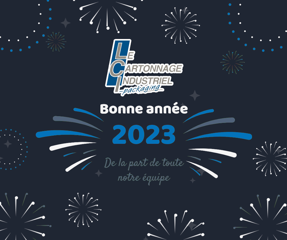 Carte de voeux Bonne année 2023 LCI-Packaging